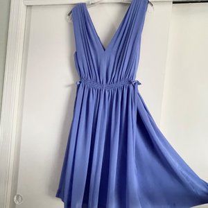 NWT Anthropologie Plus Size HD in Paris Lavana Periwinkle Grecian Pleat Dress 14